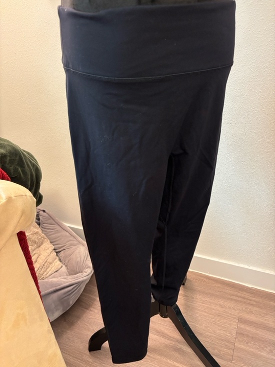 Fabletics Pants - Black Fold-Over Waist Leggings